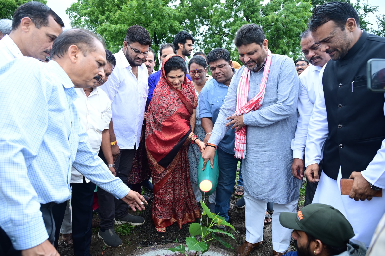 BJP Scheduled Caste Morcha's 'One Tree in the Name of Mother' campaign: Planting trees across the state"