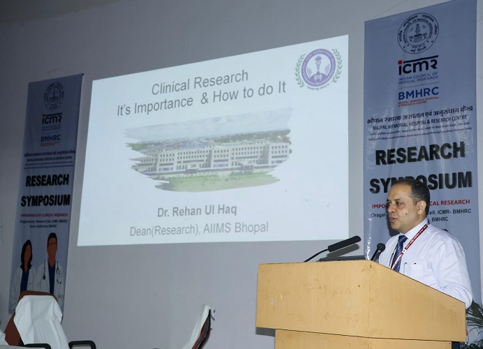 BMHRC: Seminar organized on 'Importance of Clinical Research', Dr. Ashu Grover gave a strong message.