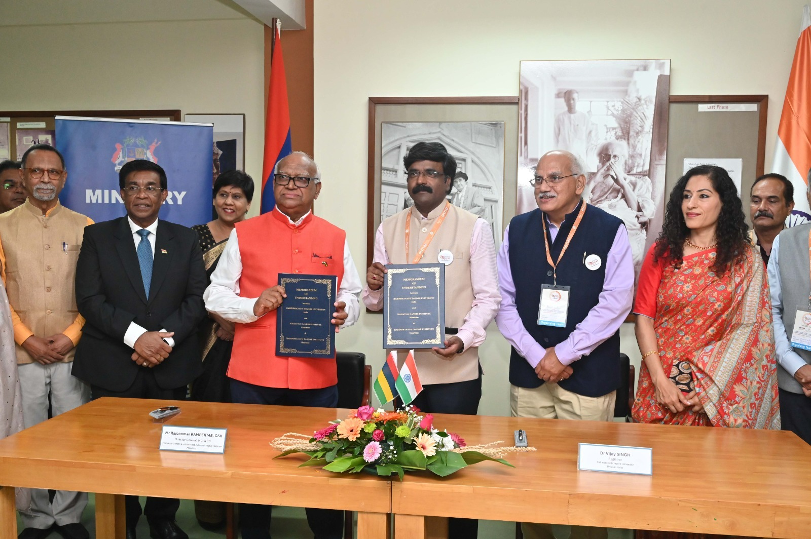 President unveils Tagore statue in Mauritius