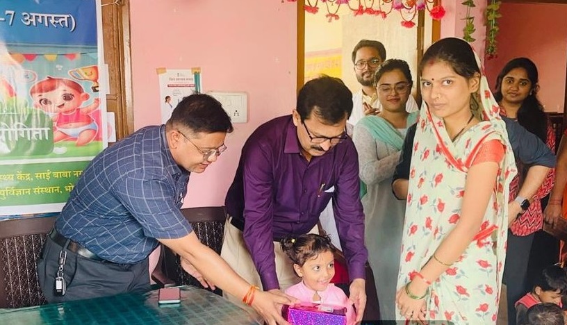 Healthy Baby Competition organized under Breastfeeding Week in AIIMS Bhopal