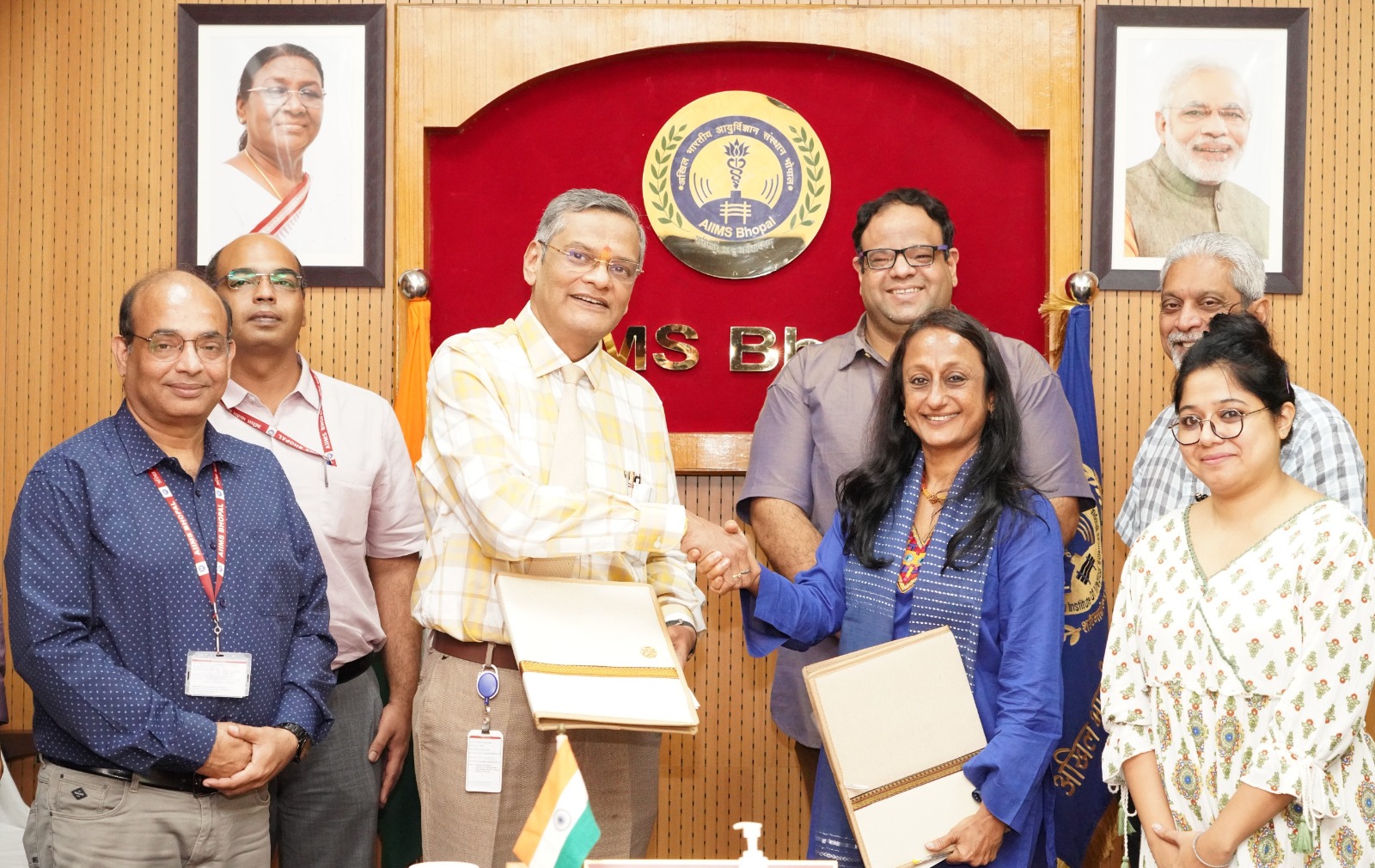 MoU signed between AIIMS Bhopal and Sangat NGO