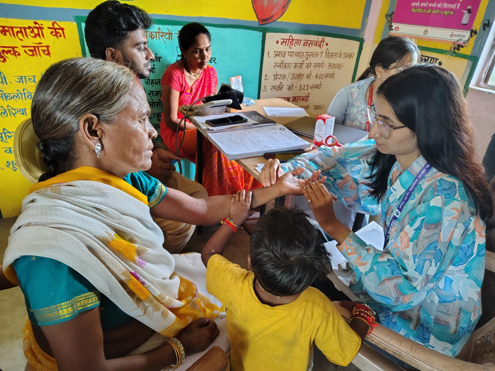 AIIMS AYUSH department organized health camp in Barbatpur village