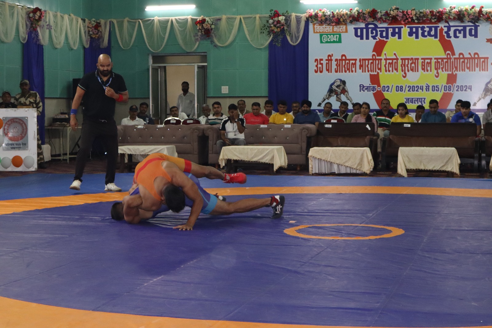 Closing and prize distribution ceremony of the 35th All India Railway Protection Force Wrestling Competition on the third day