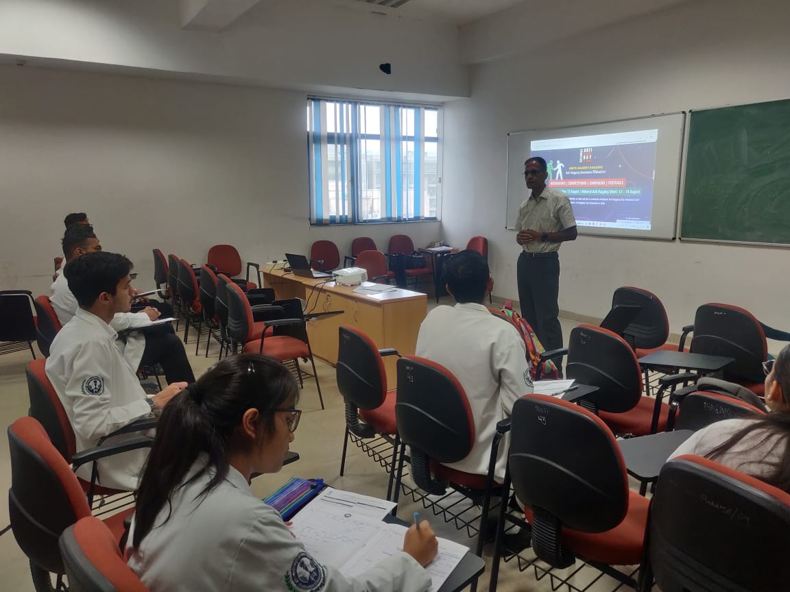 Anti ragging session organized for MBBS students to stop ragging in AIIMS campus