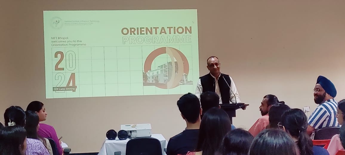 NIFT Bhopal organized orientation program for batch '24 and provided inspirational sessions"