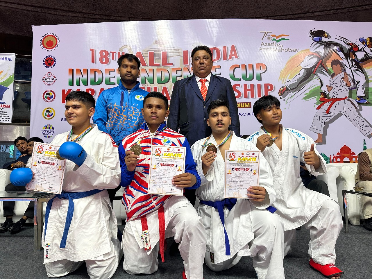 All India Independent Cup 2024: M.P. Karate Academy won 12 medals