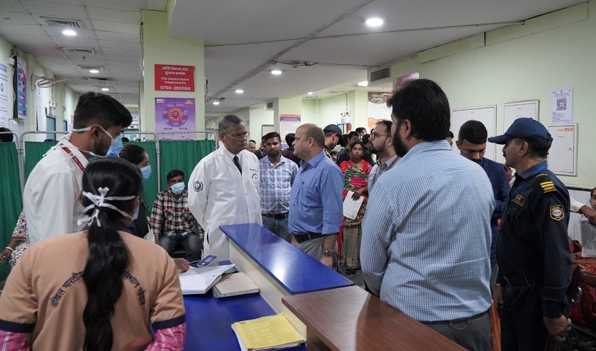 Committed to excellence in healthcare, AIIMS Director conducts thorough inspection of the hospital