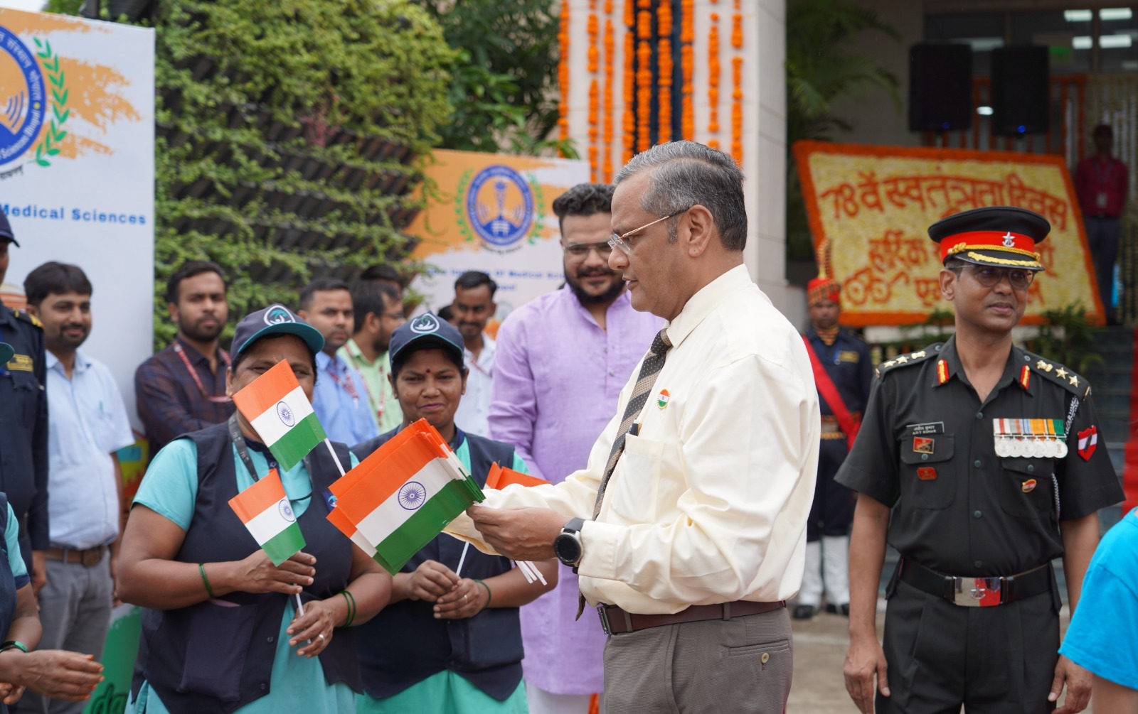 AIIMS celebrates 78th Independence Day with announcements of new initiatives and services