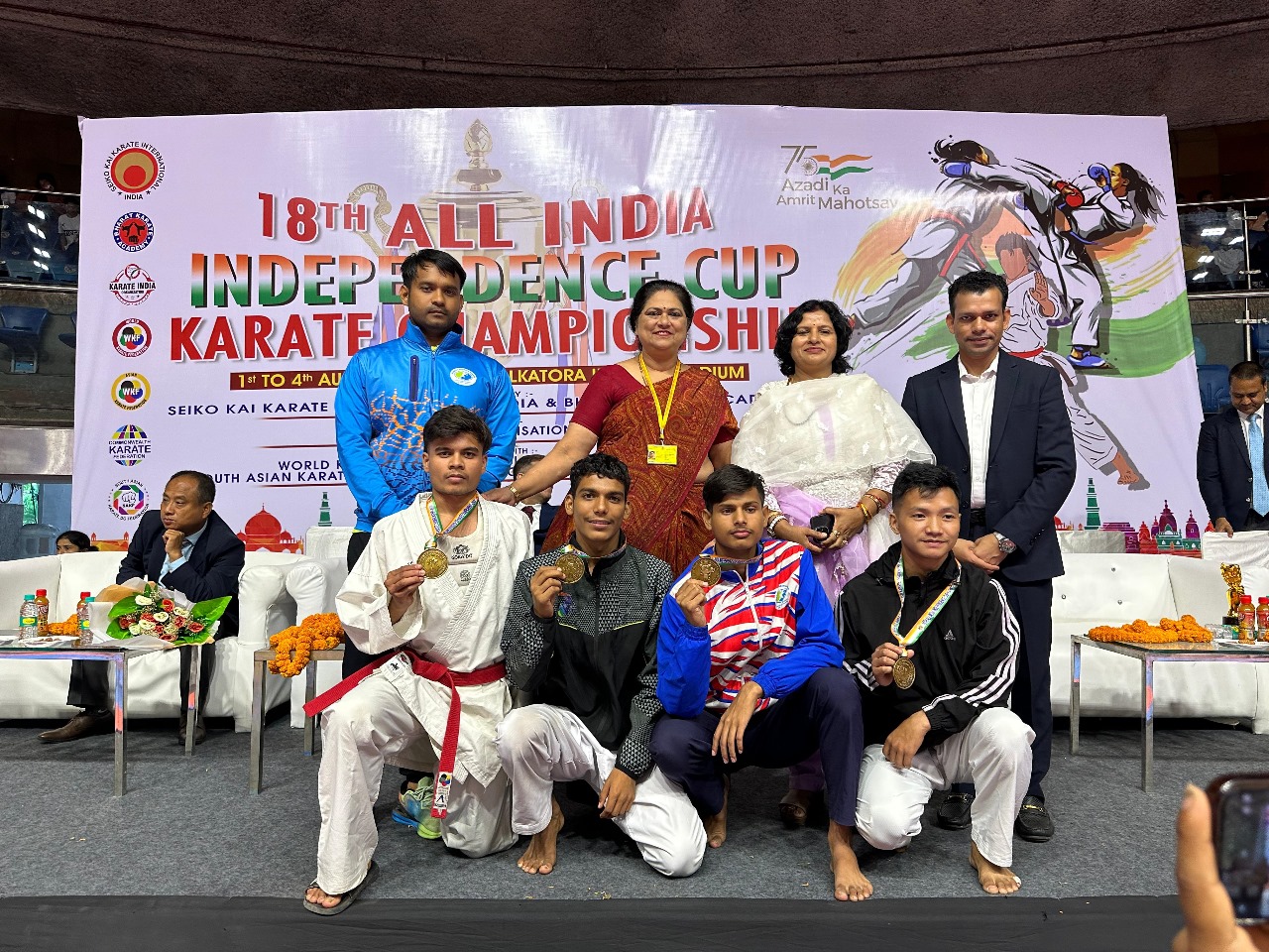 Madhya Pradesh State Karate Academy won 7 medals in All India Independent Cup 2024, Minister Kailash Sarang congratulated