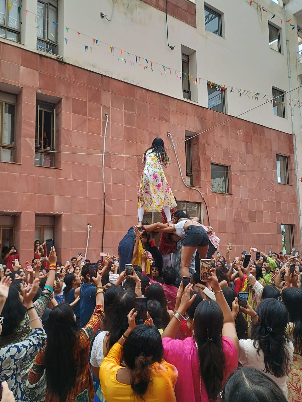 NIFT Bhopal enthusiastically celebrates Janmashtami with Dahi Handi celebration