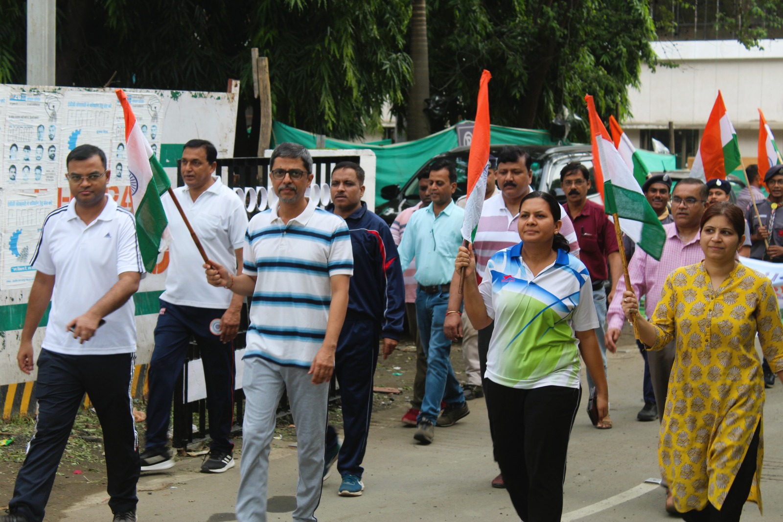 Successful organization of "Har Ghar Tiranga" rally in Bhopal Divisional Railway Manager's office.