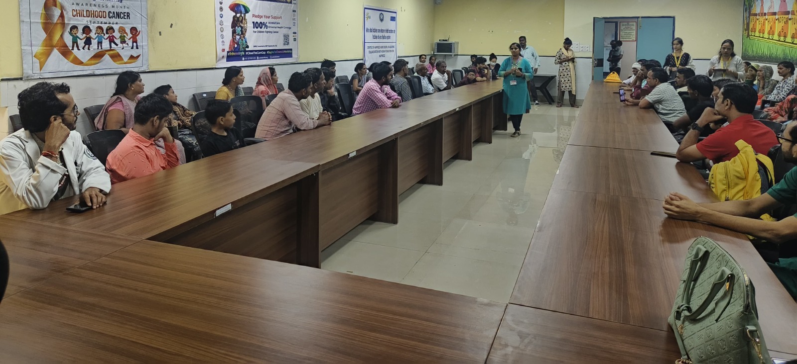 Parent Support Group meeting organized under Child Cancer Awareness Month in AIIMS