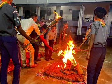 Scout State Award Testing Camp concludes at PM Shri Kendriya Vidyalaya-1: Evening embellished with violin recital and cultural programmes