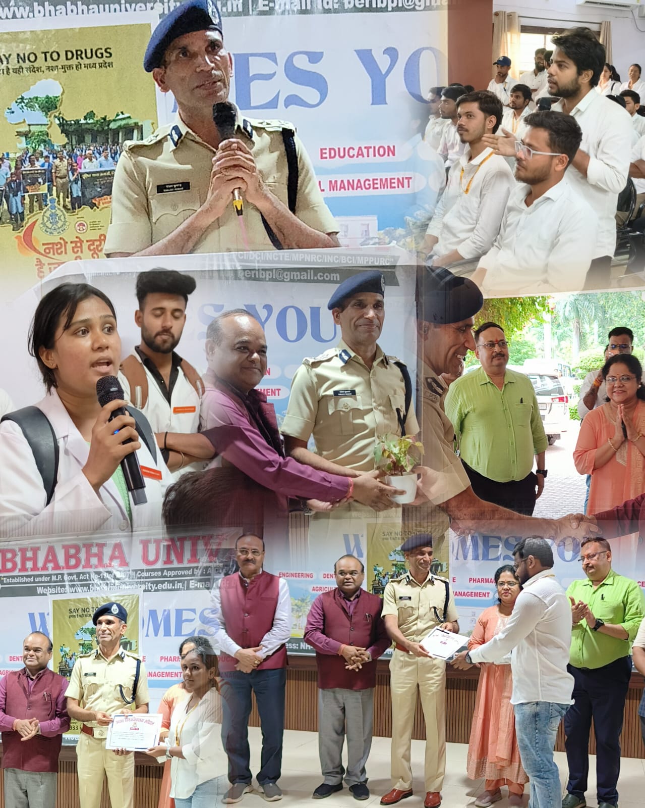 भाभा विश्वविद्यालय में नशा मुक्ति अभियान, छात्रों को किया जागरूक