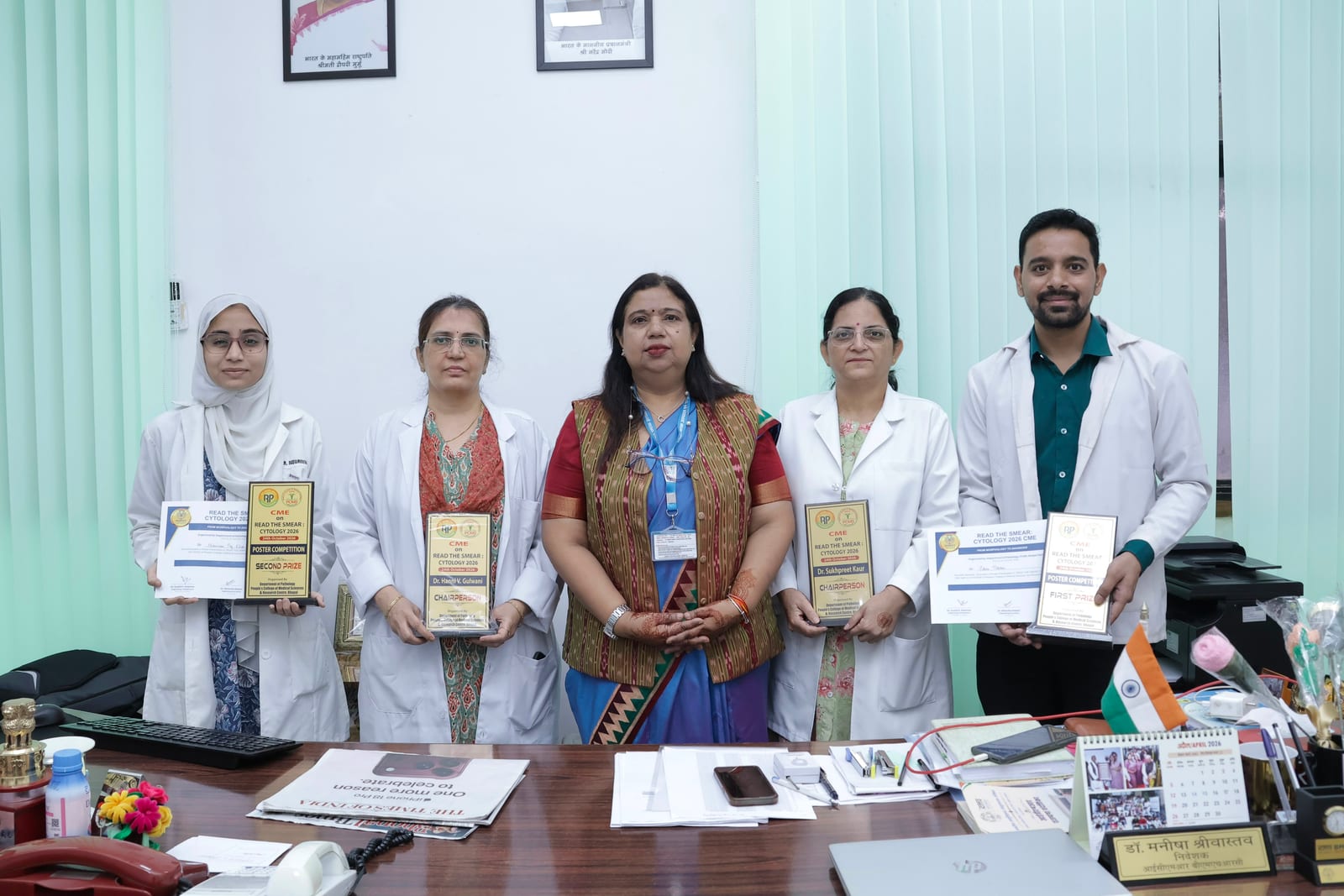साइटोलॉजी सीएमई में बीएमएचआरसी विद्यार्थियों ने दो पुरस्कार जीते