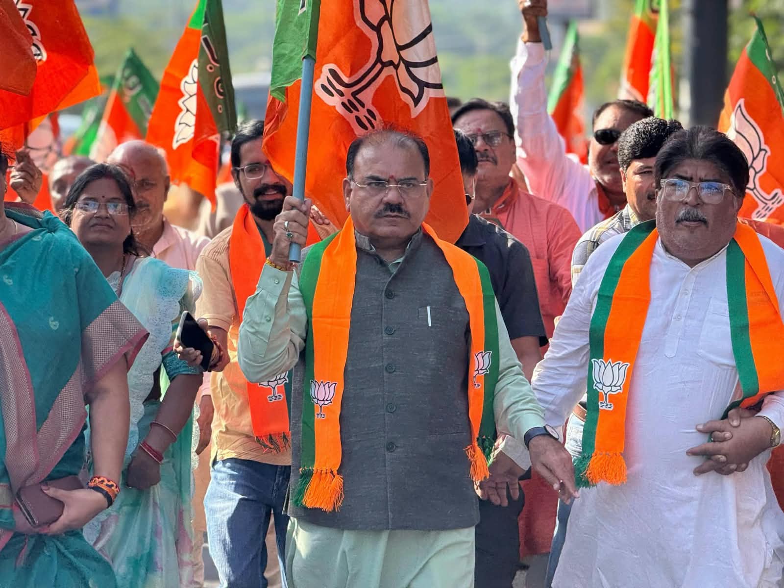 भगवानदास सबनानी के नेतृत्व में निकली सेवा ज्योति यात्रा
