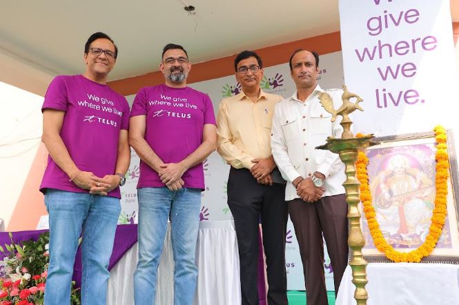 टेलस डिजिटल इंडिया स्वयंसेवकों ने गांधी इंटर कॉलेज संवारा