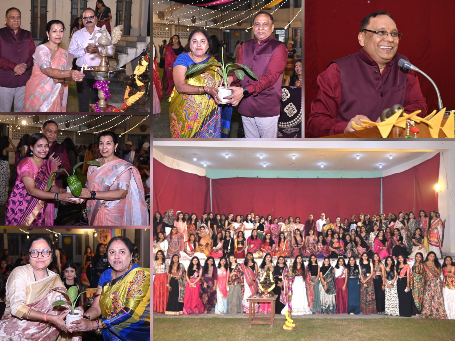 लखनऊ विश्वविद्यालय में फ्रेशर पार्टी संग डांडिया नाइट आयोजित